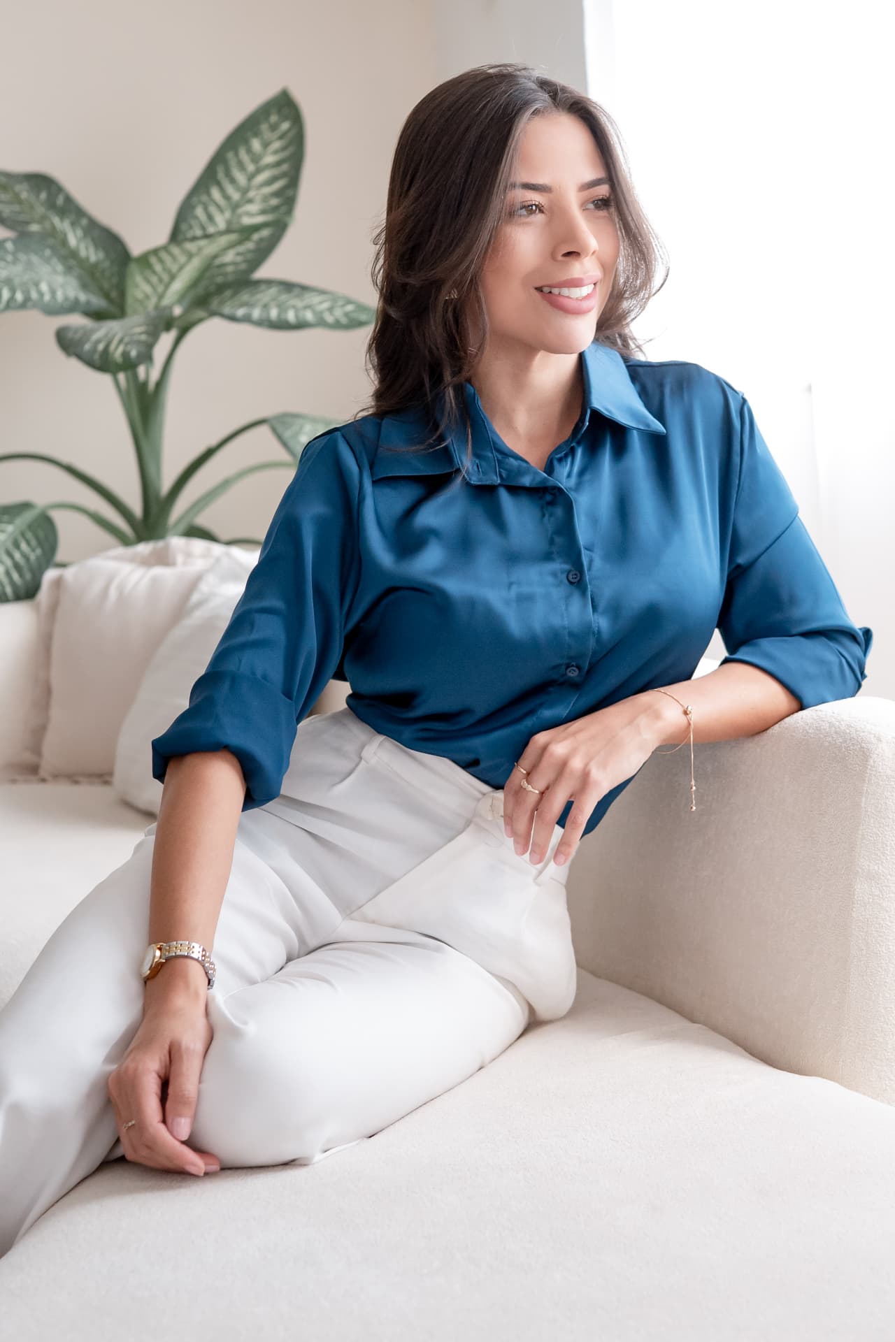 Retrato de Lorena Macedo, especialista em geração distribuída